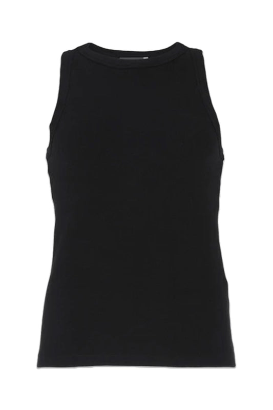 Black High Neck Vest