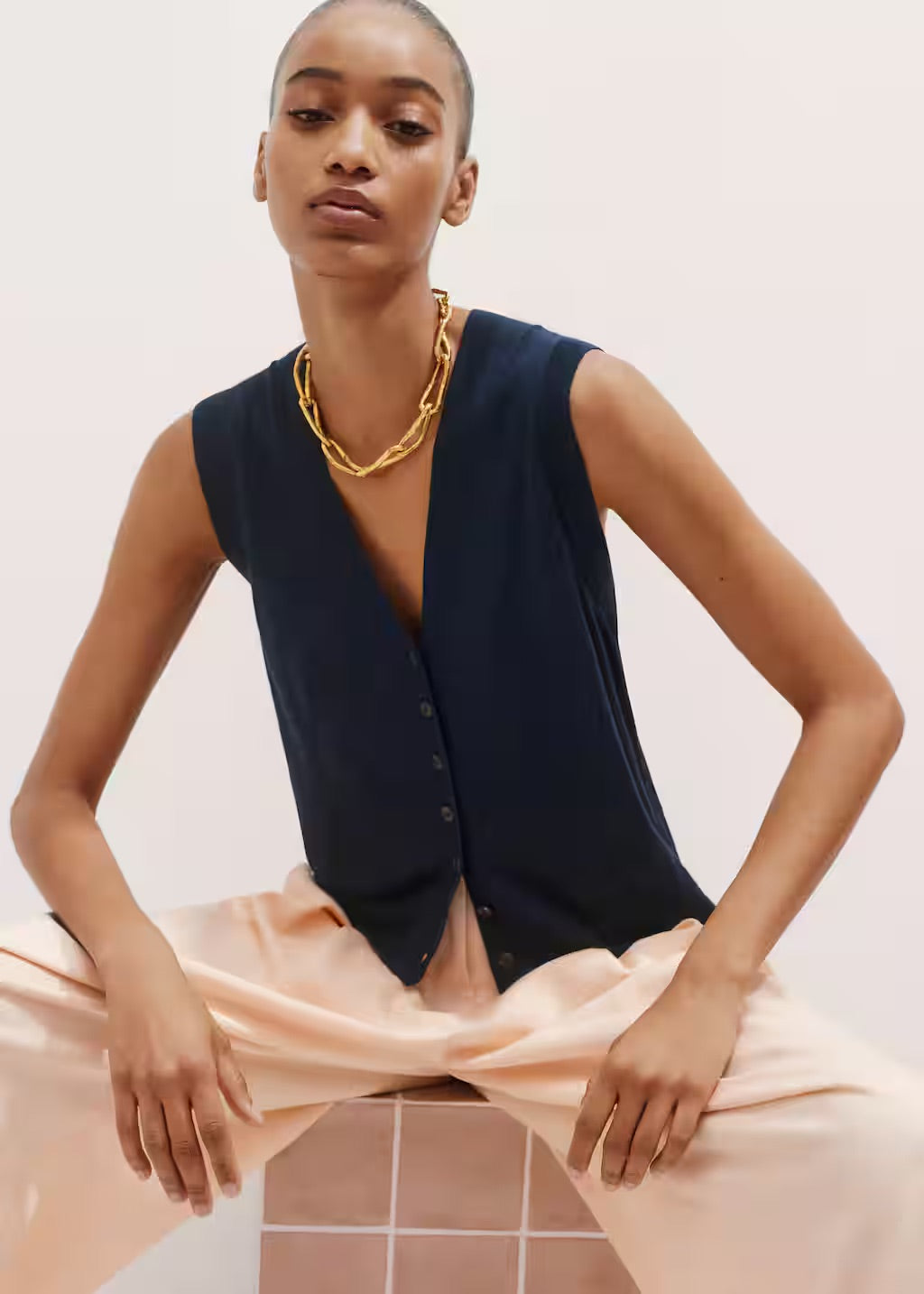 Ultrafine Luxe Merino Button Vest