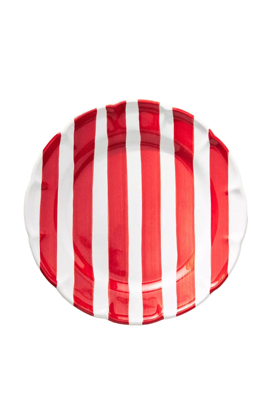 Amalfitana Striped Dinner Plate
