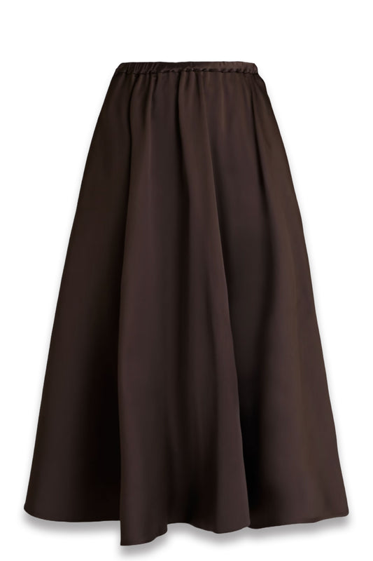 Crepe Midi Skirt