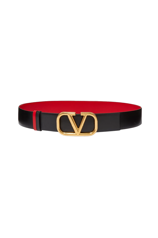 Valentino Garavani VLOGO reversible leather belt