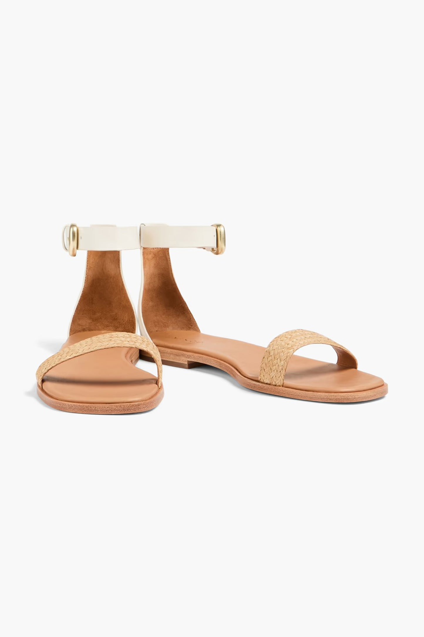 Martina Leather And Jute Sandals