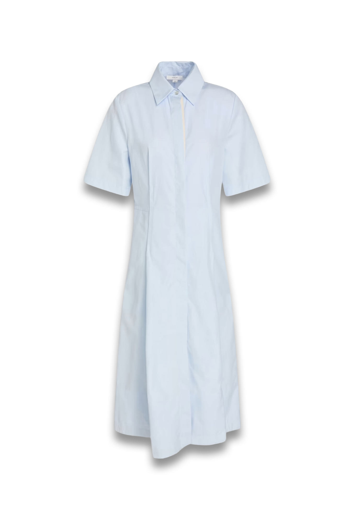 Pleated Cotton-poplin Midi Shirt Dress