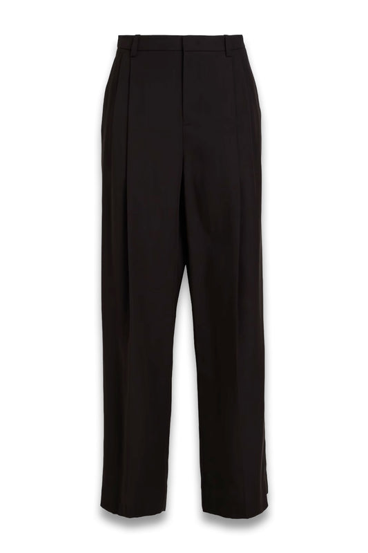 Pleated TENCEL™ Lyocell-blend Wide-leg Pants