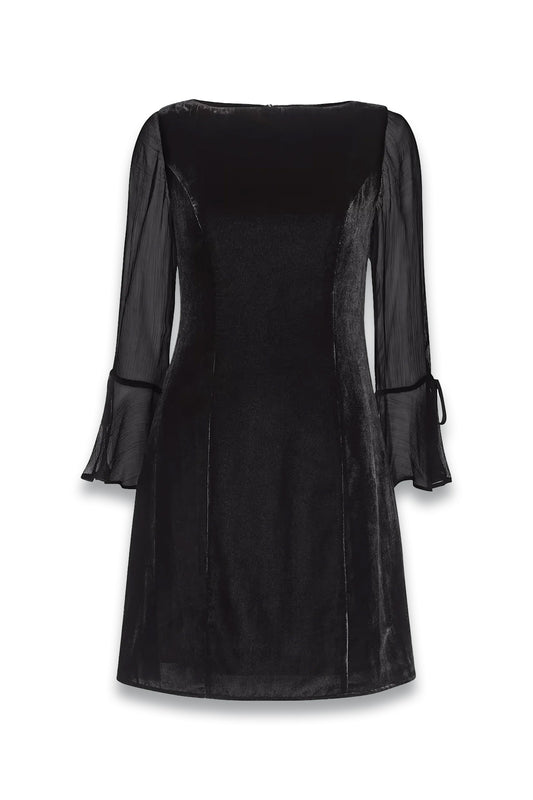 Black Myla Velvet Mini Dress