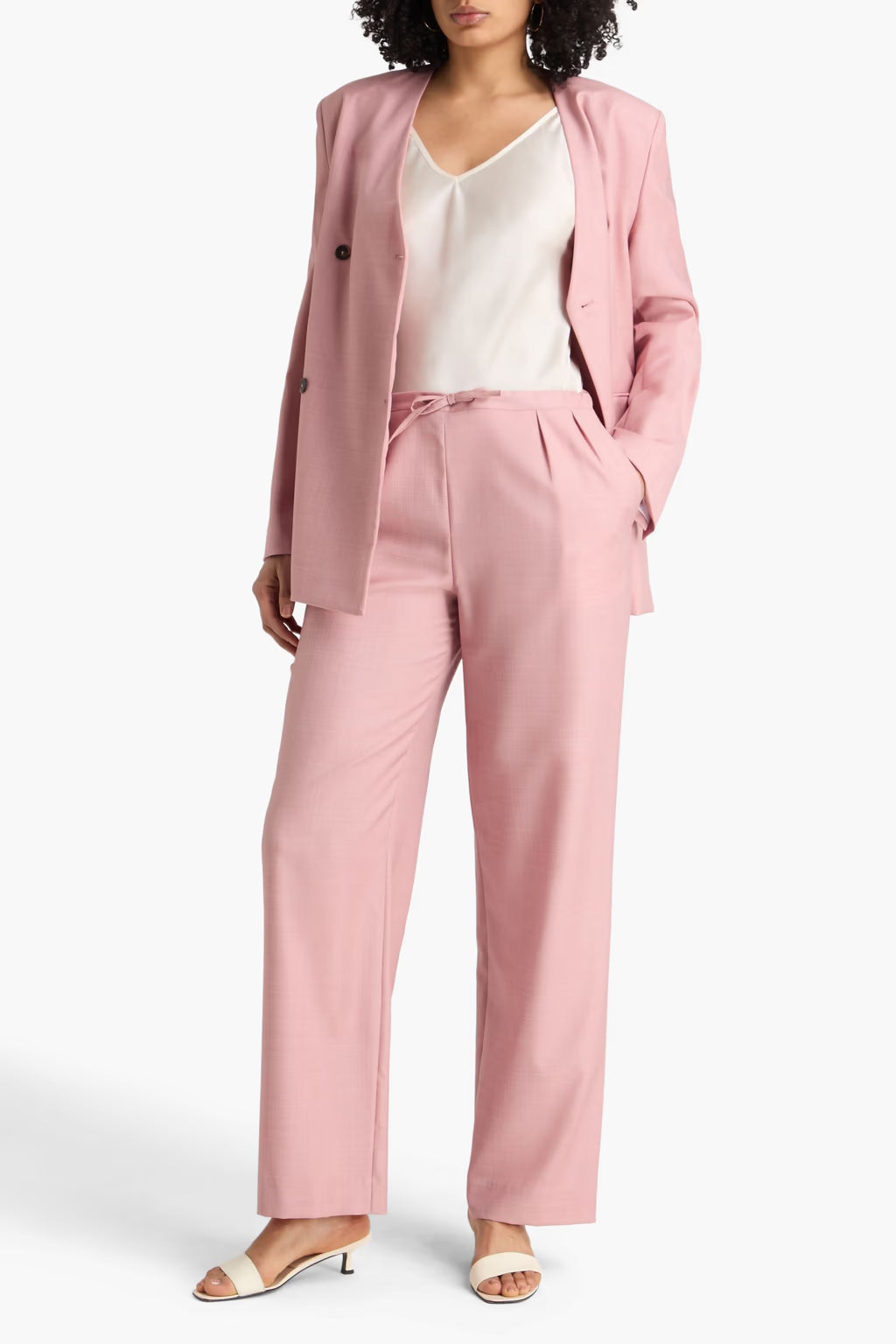 Cove Pleated Wool Straight-leg Pants