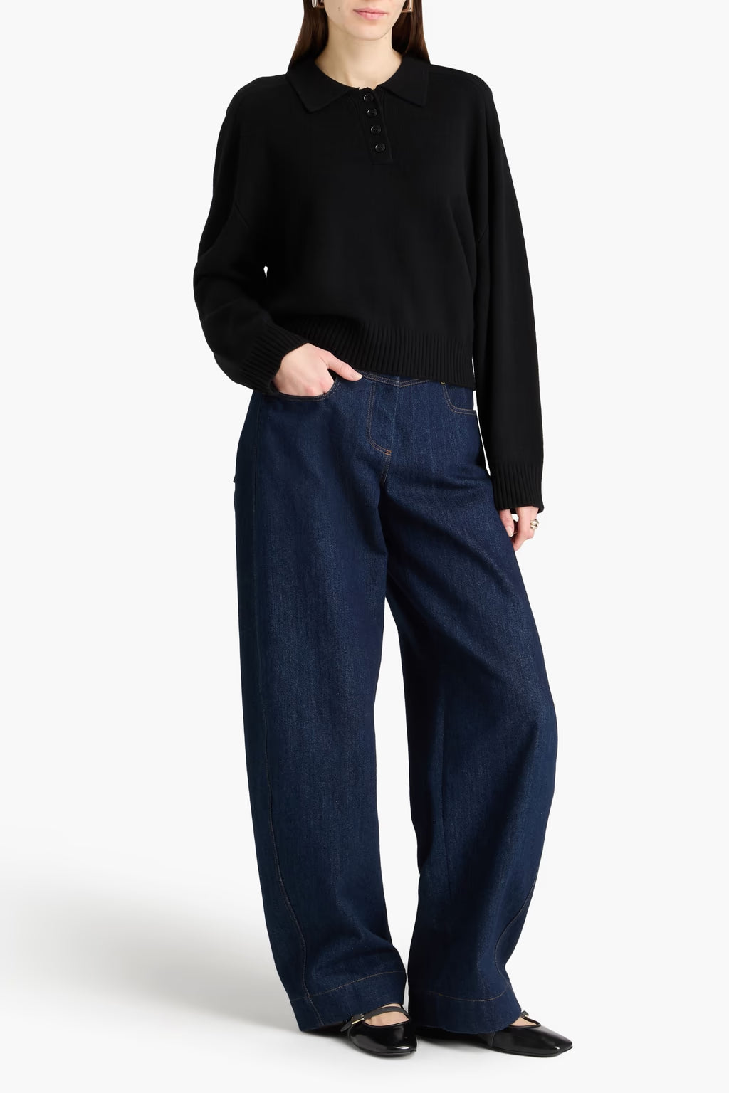 Homere Cashmere Polo Sweater