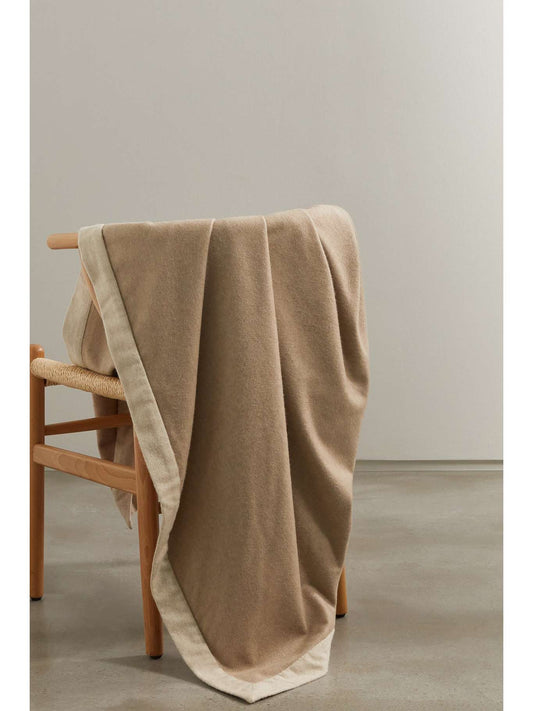 Two-Tone Cashmere Blanket