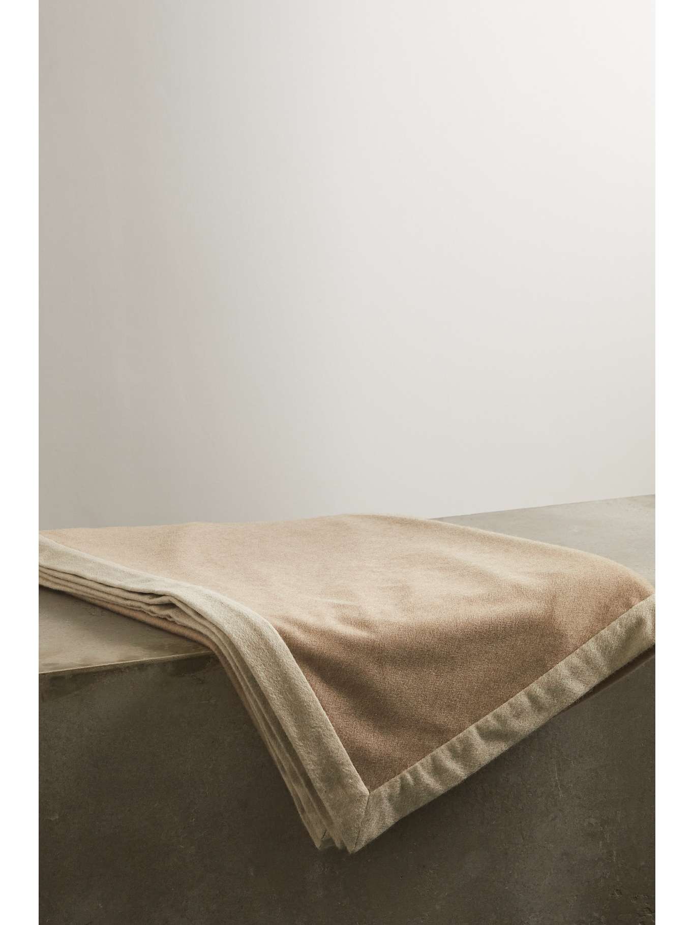 Two-Tone Cashmere Blanket