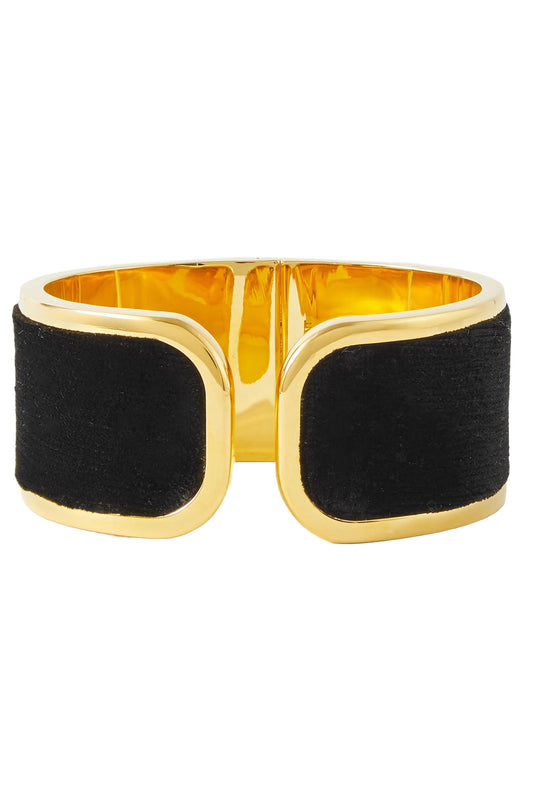 Velvet and Gold-tone Cuff