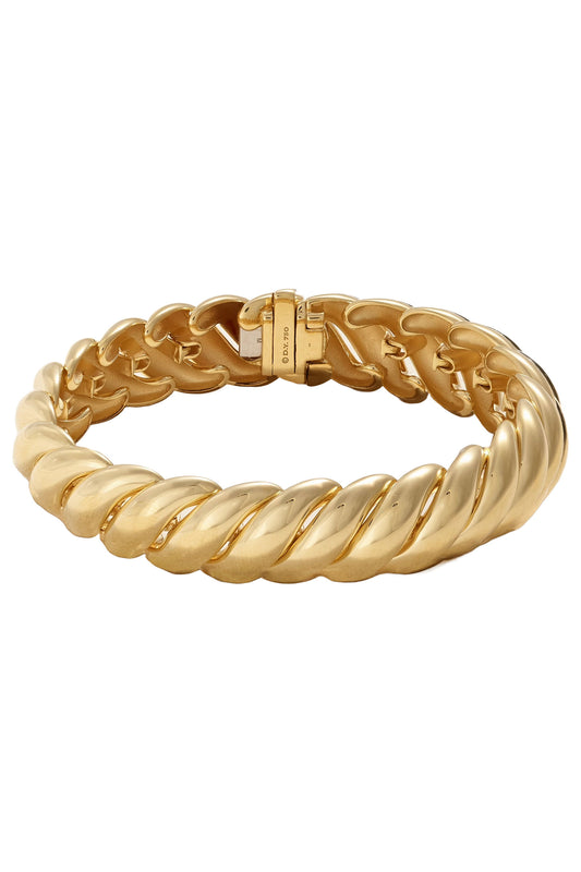 Sculpted Cable 18-karat Gold Bracelet