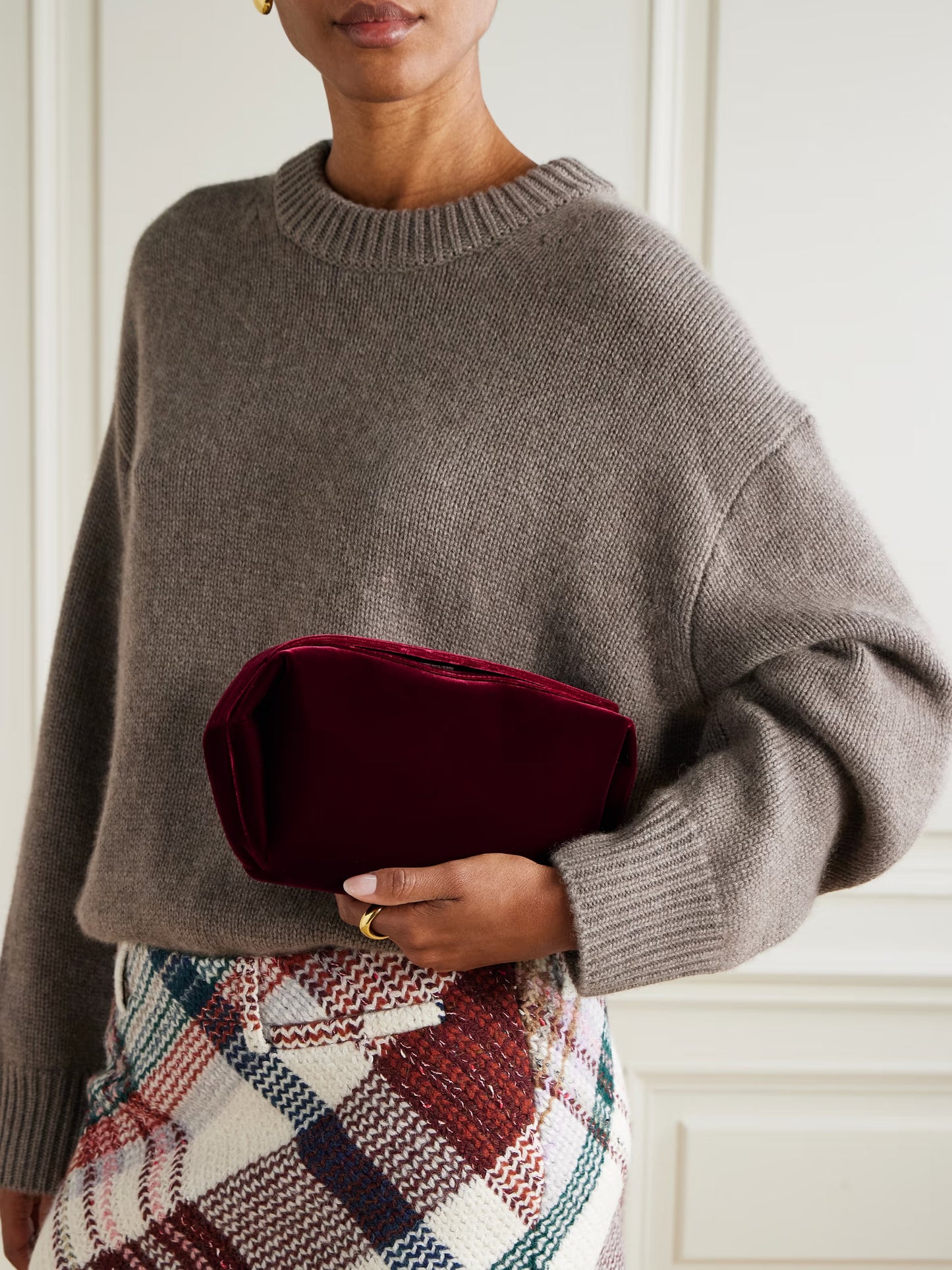 Ara Velvet Clutch