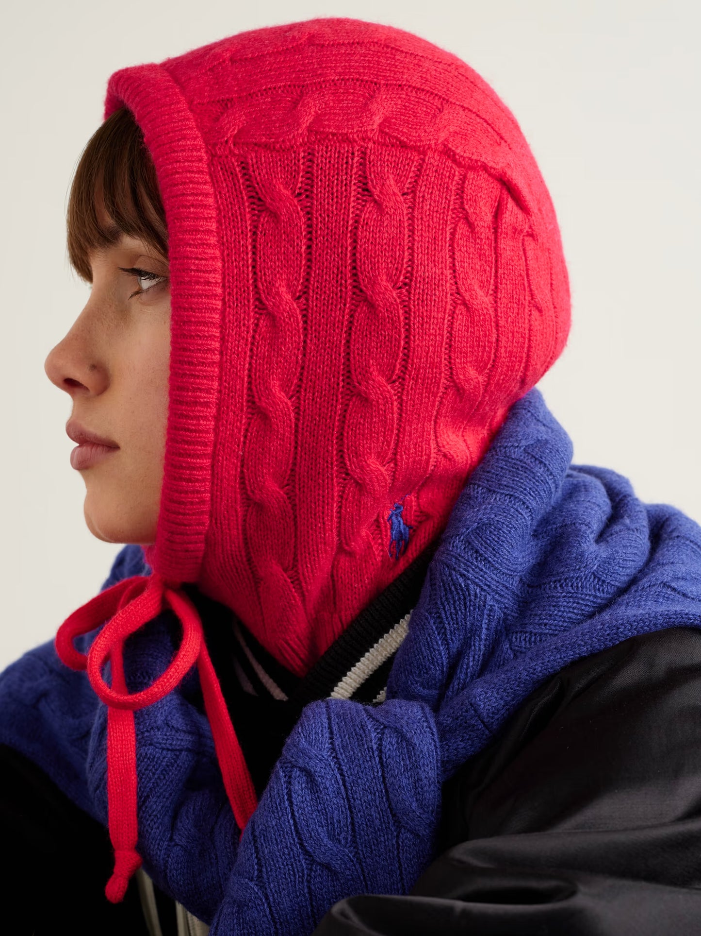 Cable-knit Wool and Cashmere-blend Balaclava