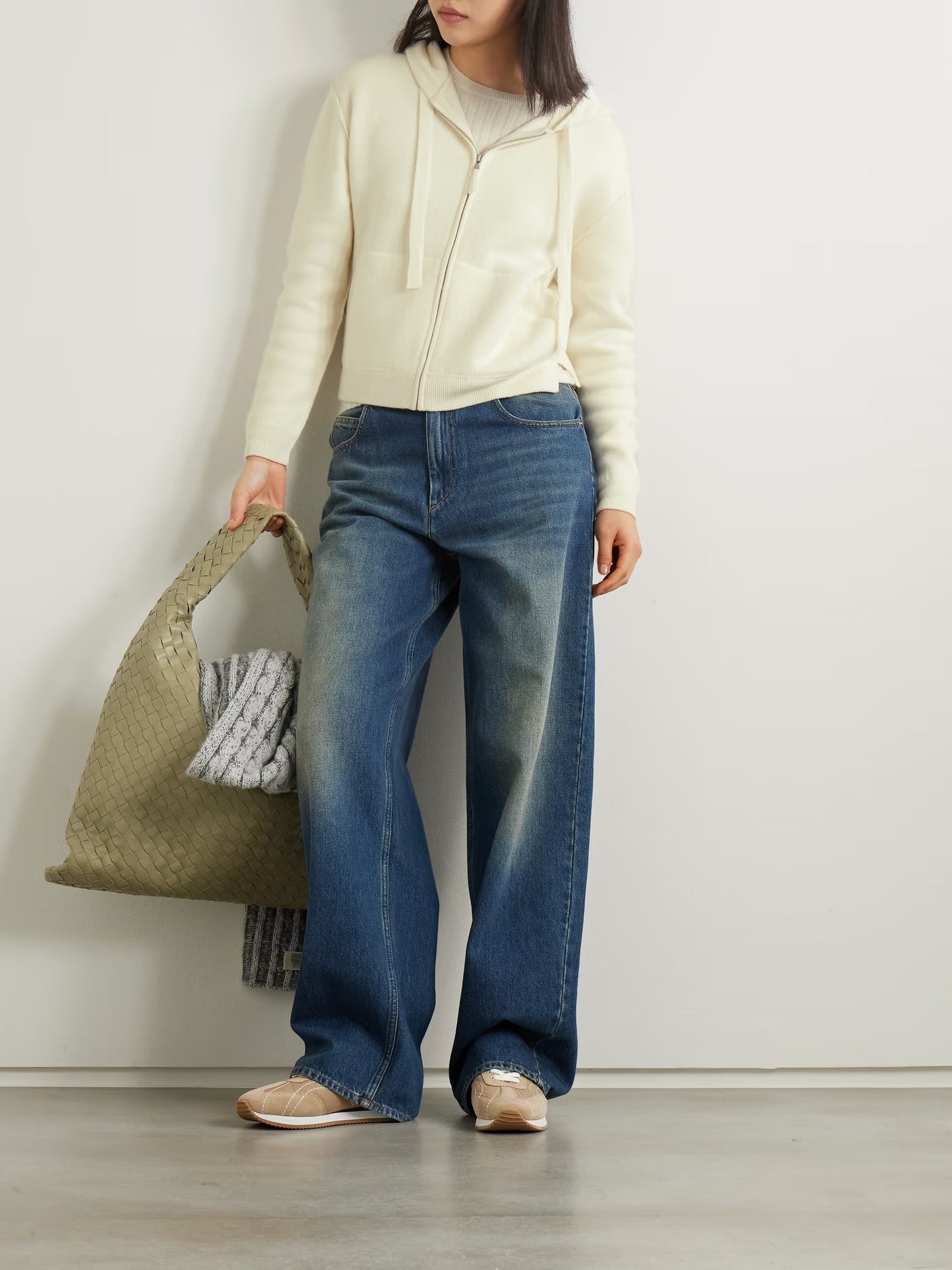Wool and cashmere-blend hoodie