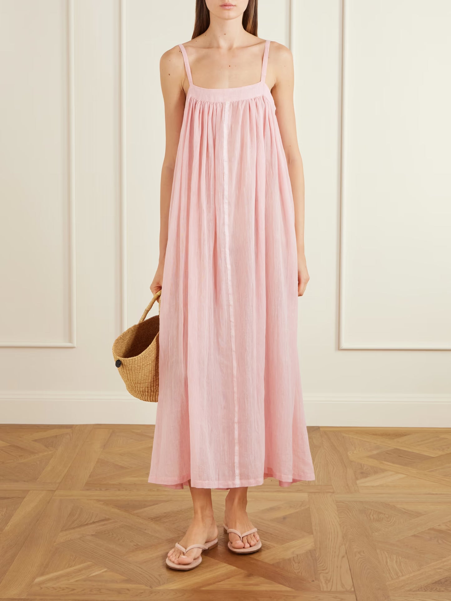 Eda Cotton-gauze Maxi Dress