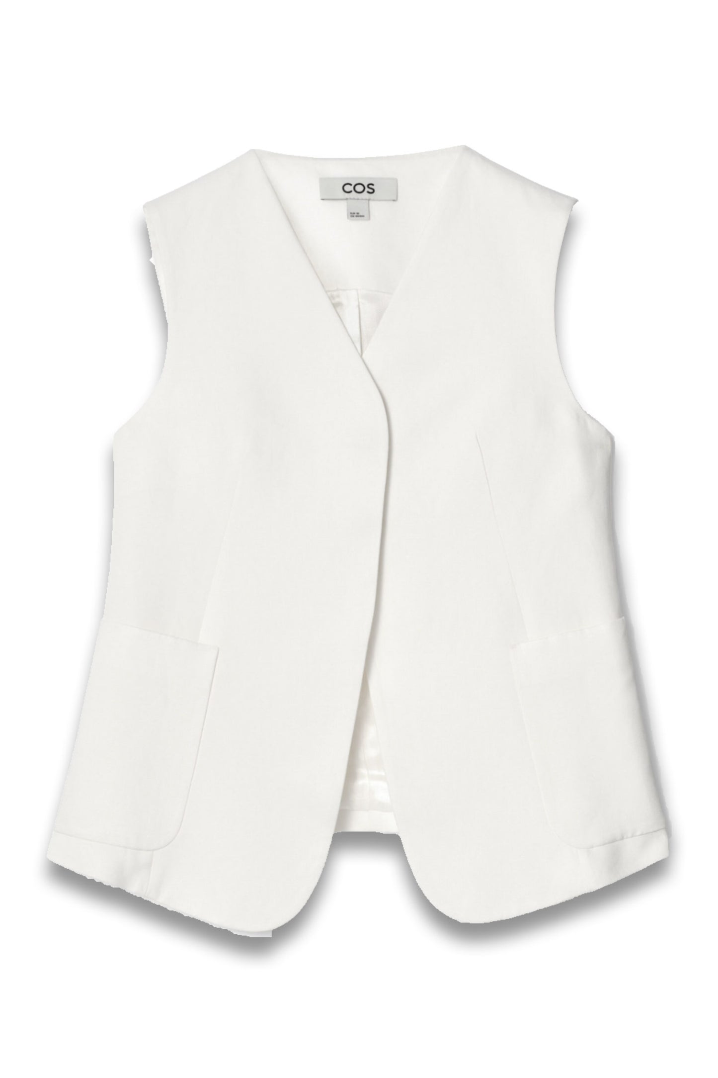 Wrap-Front Linen-Blend Waistcoat