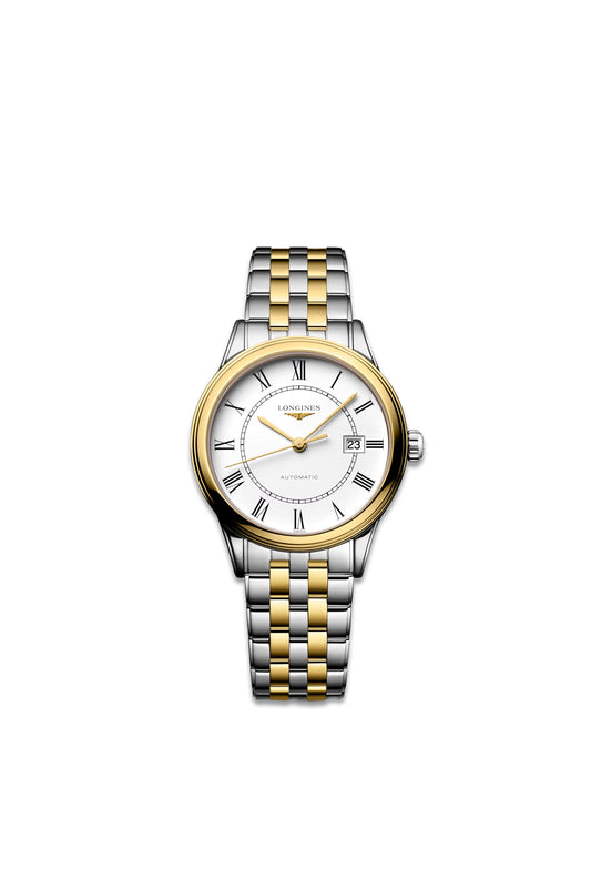 Flagship With White Matt Dial & Stainless Steel Yellow PVD Strap