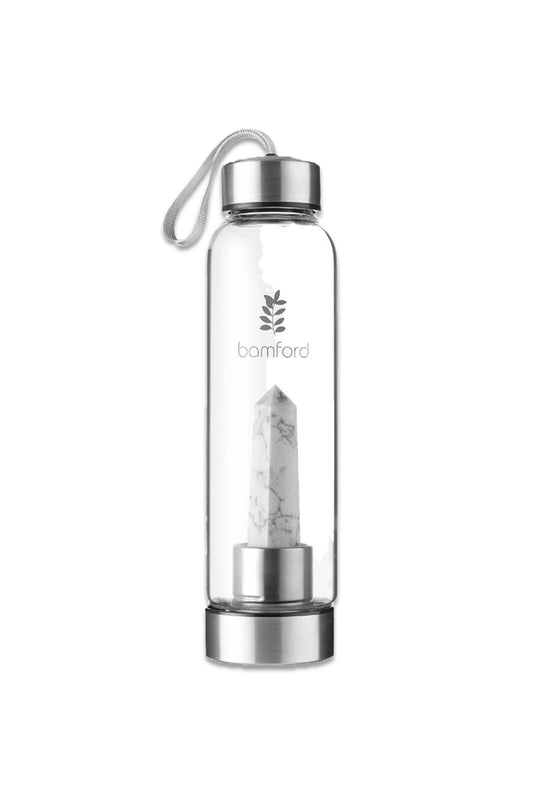White Turquoise Water Bottle