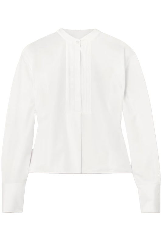 Thursday Pintucked Cotton-poplin Shirt