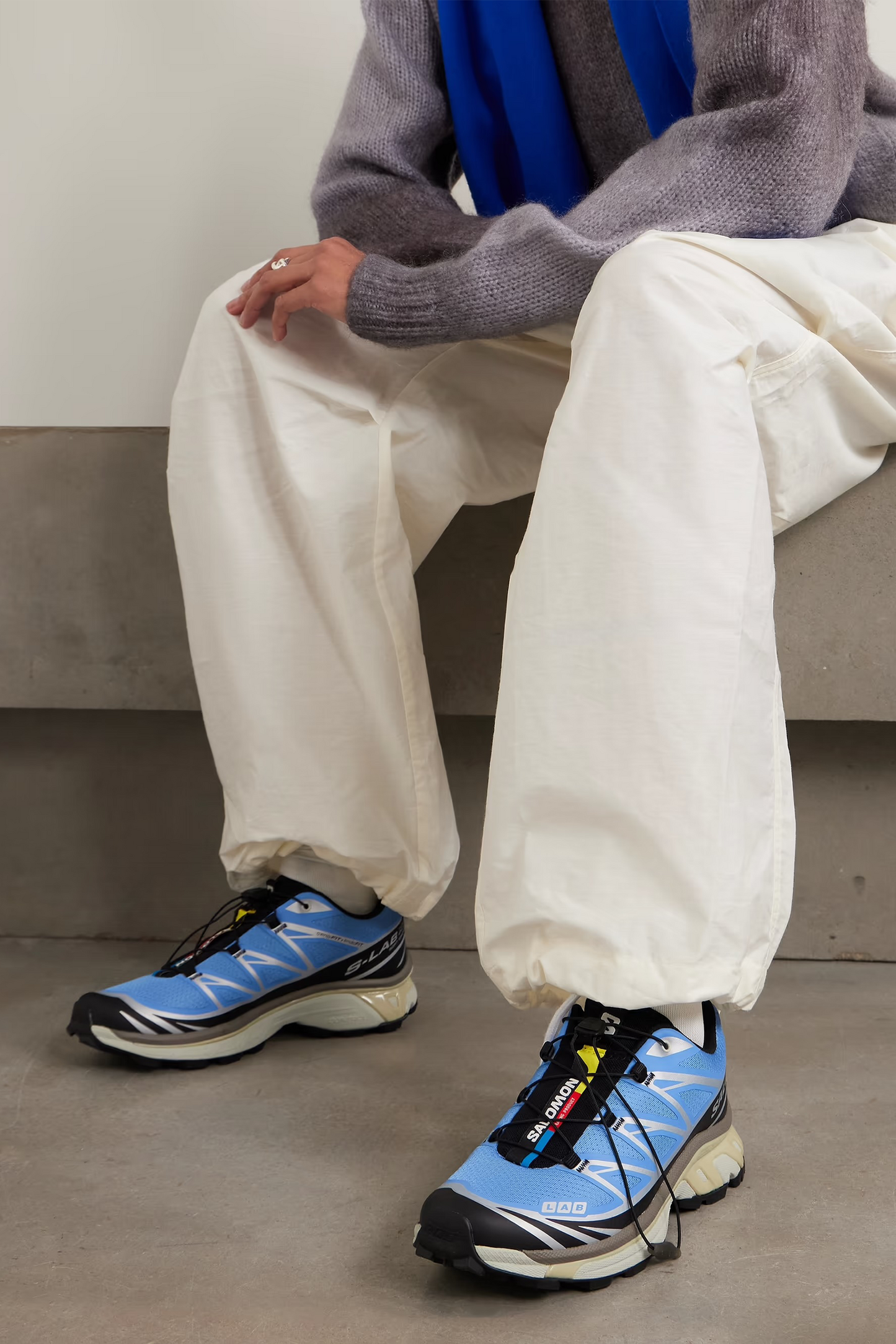 XT-6 Rubber-trimmed Mesh Sneakers