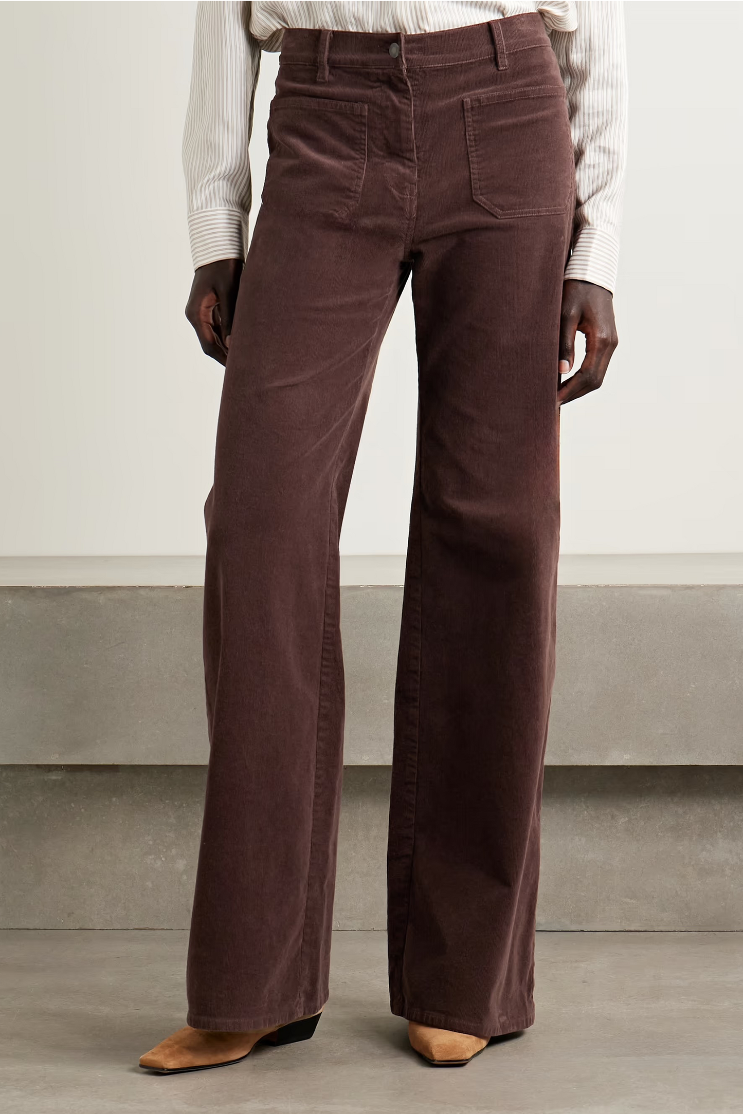 Florence Cotton-blend Corduroy Flared Pants