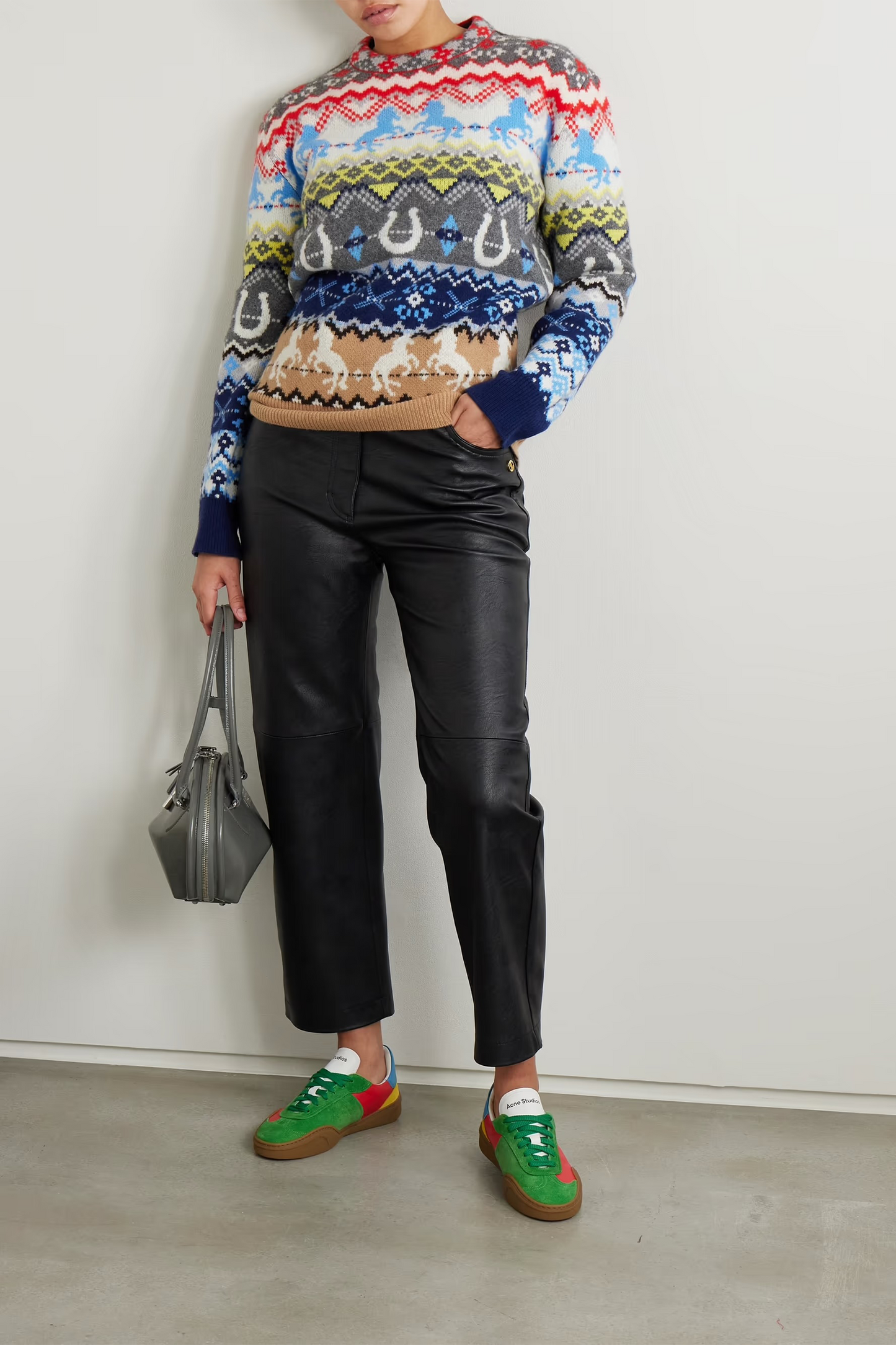+ NET SUSTAIN Vegetarian Leather Straight-leg Pants