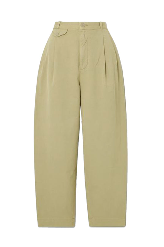 Becker Pleated Cotton-Twill Tapered Pants
