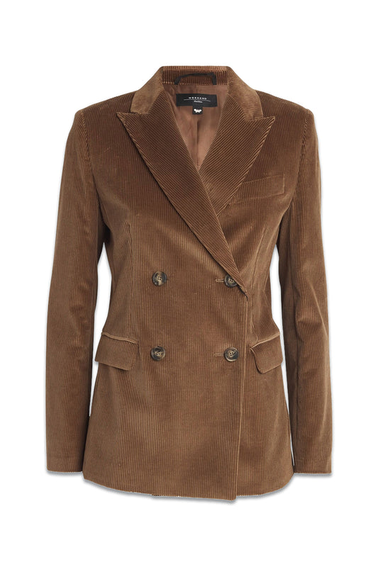 Corduroy Double-Breasted Blazer