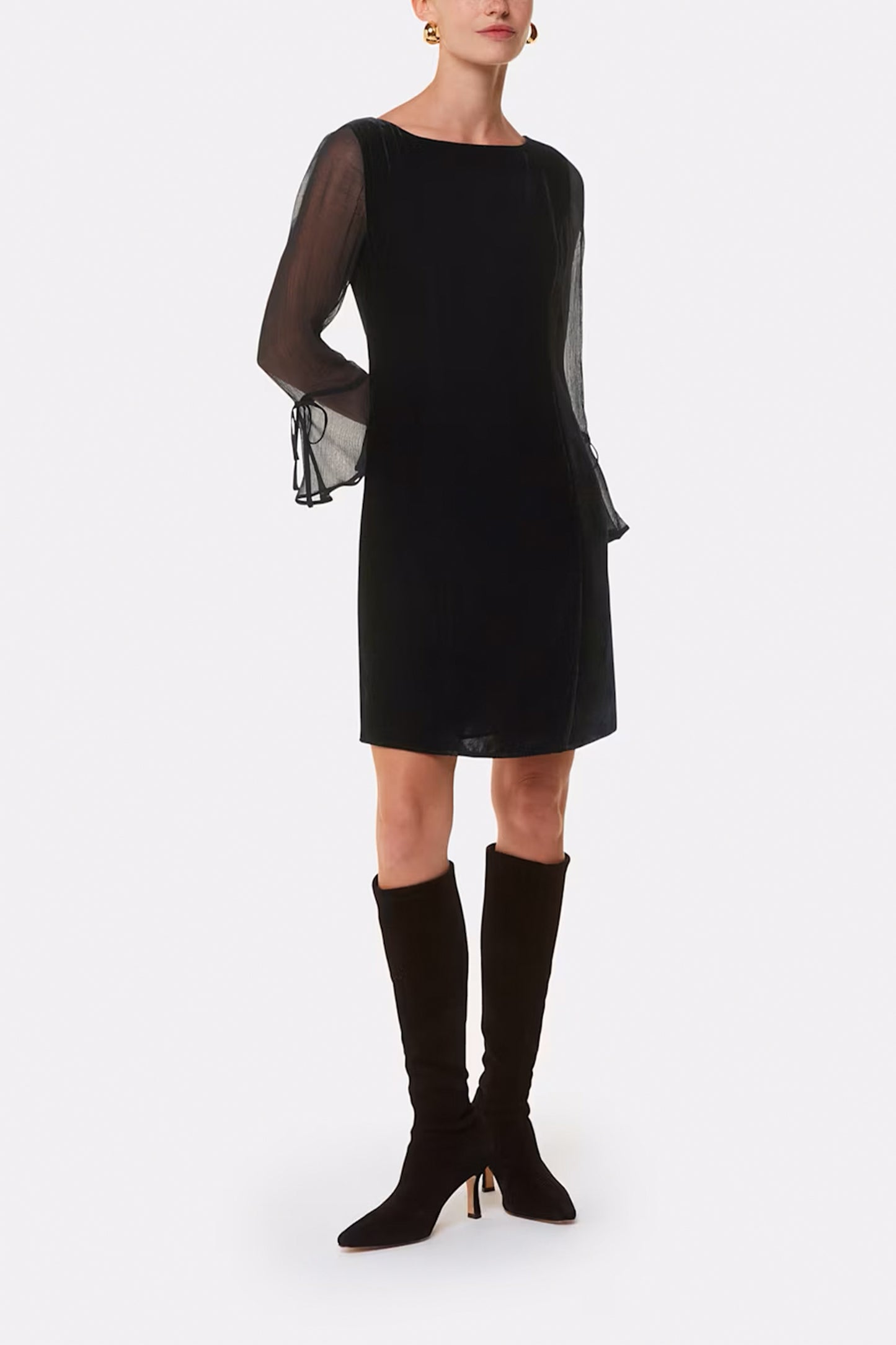 Black Myla Velvet Mini Dress
