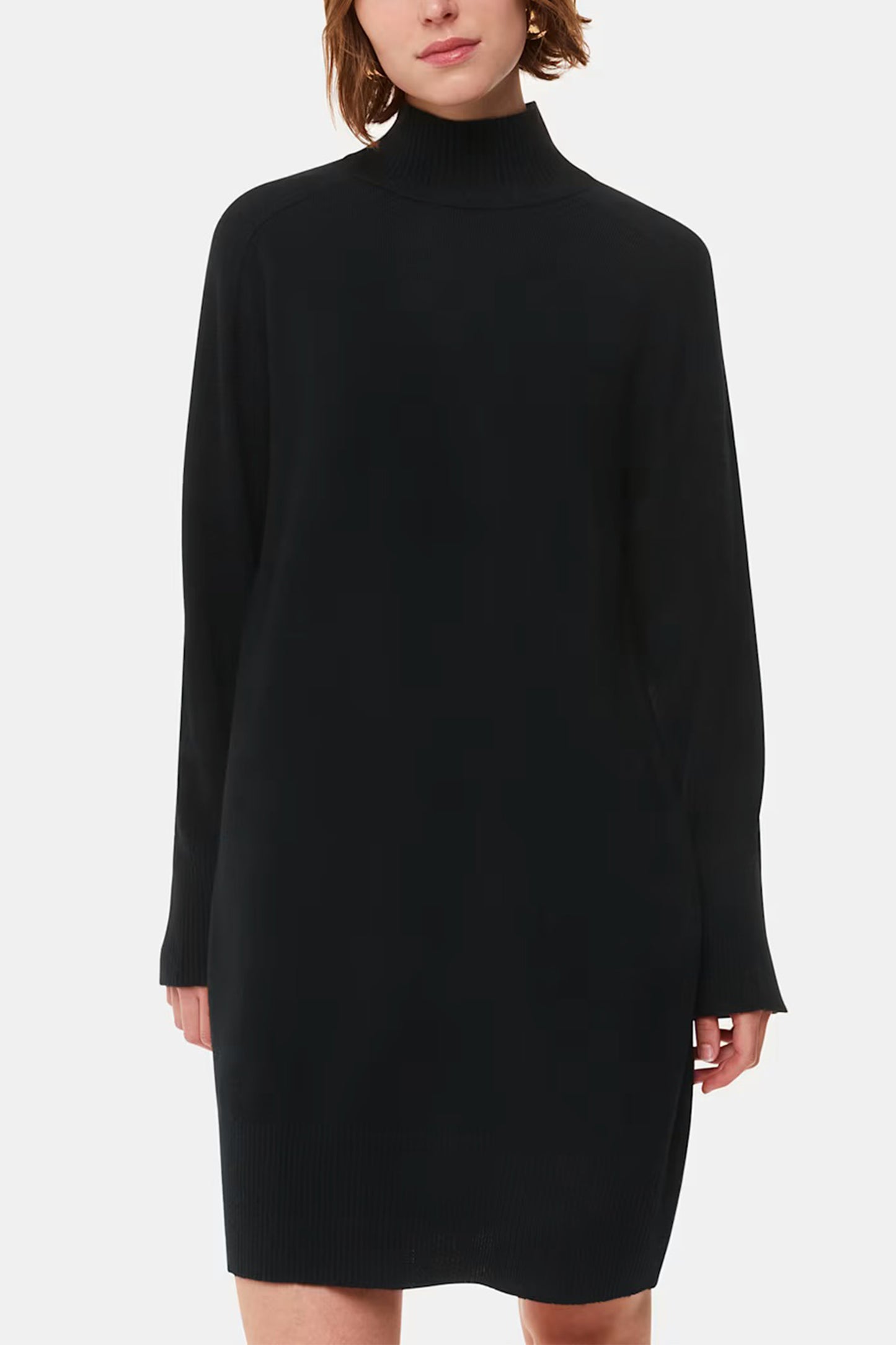 Cashmere Funnel Neck Dress