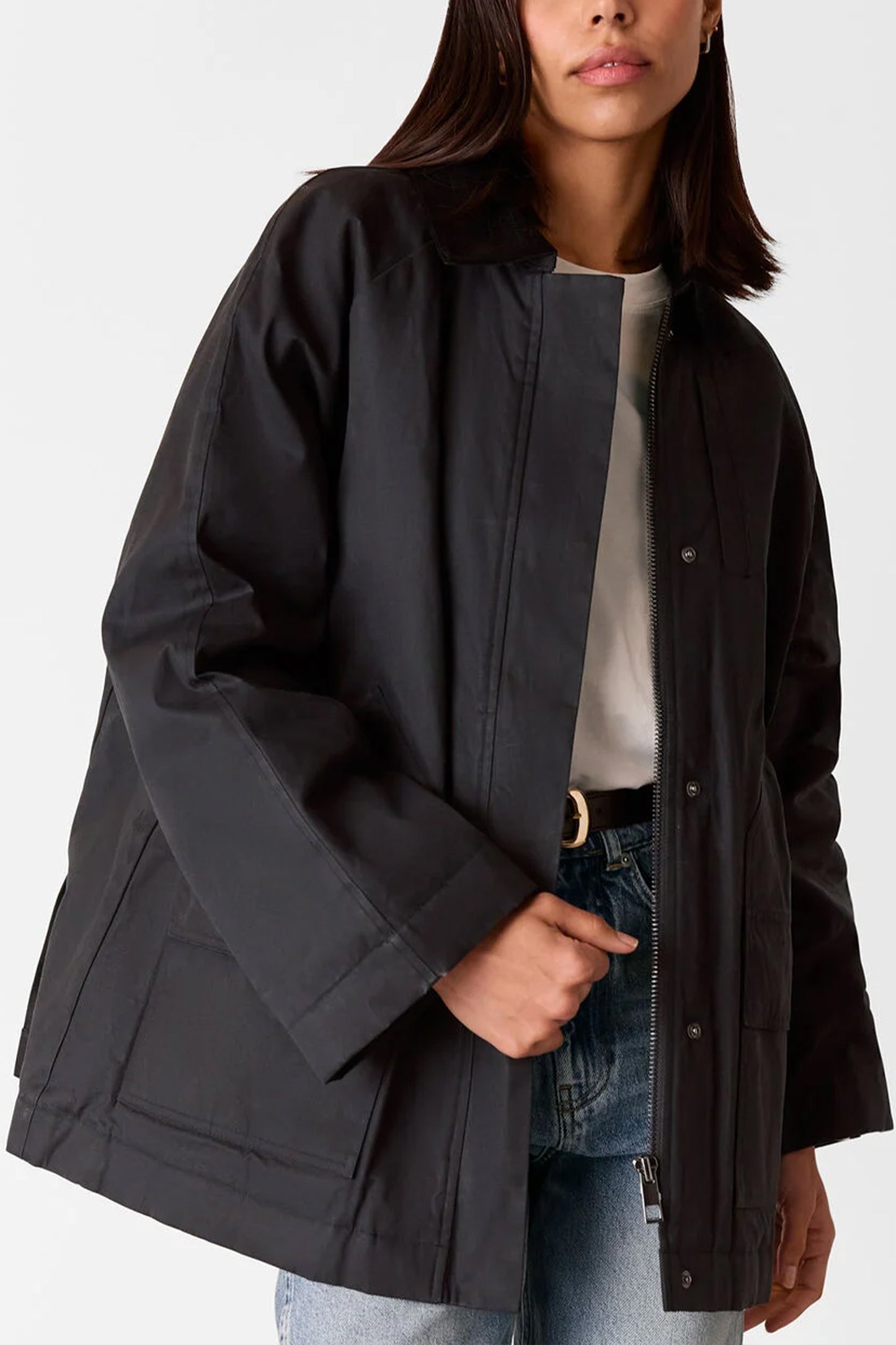 Black Fern Waxed Barn Jacket
