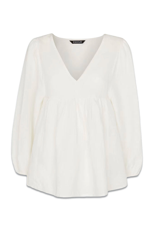 Gloria Linen Blend Blouse