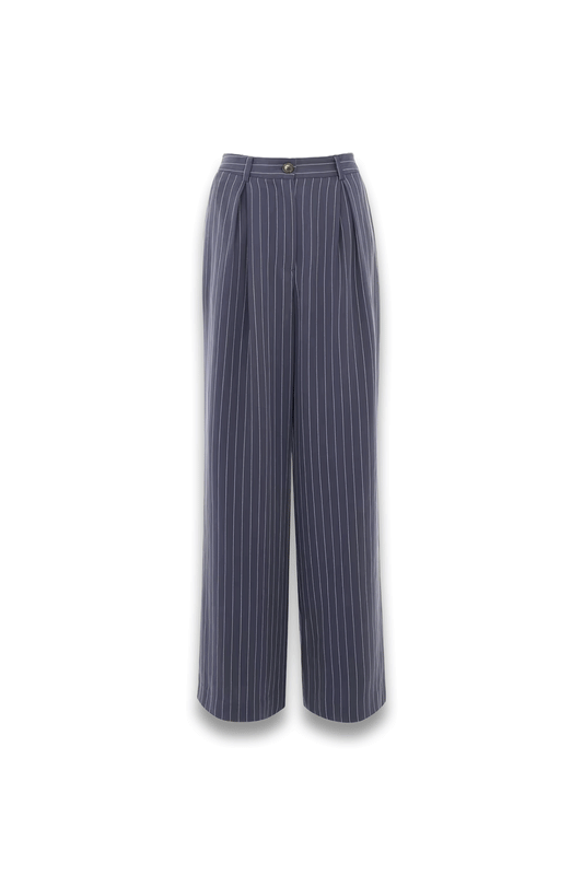 Navy Lottie Pinstripe Trouser