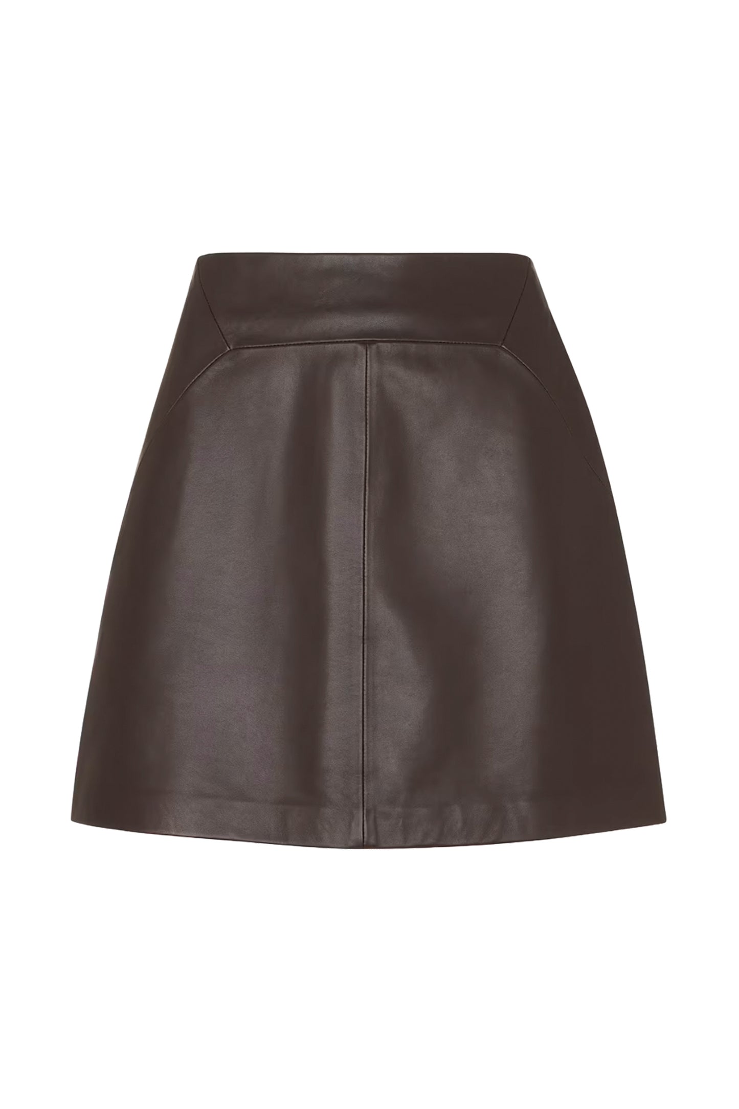 Leather A Line Skirt