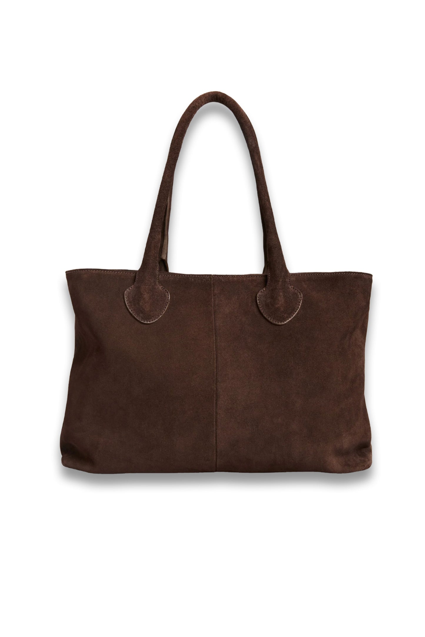 Chocolate Leandra Suede Tote Bag
