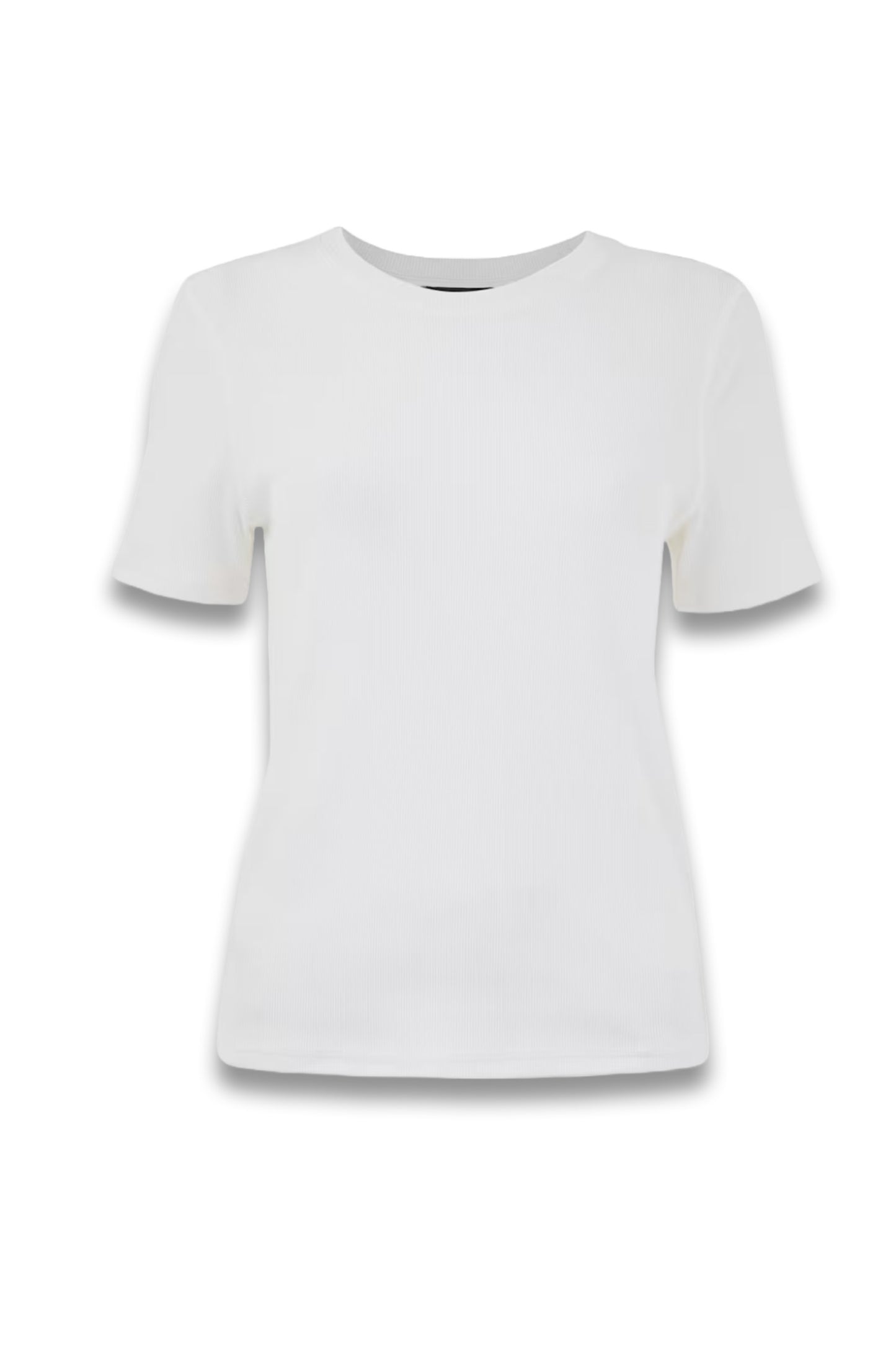 White Ultimate Rib Crew Neck T-shirt