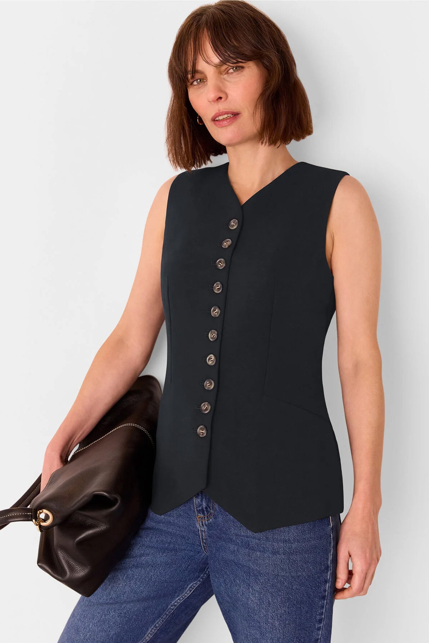 Cora Crepe Waistcoat