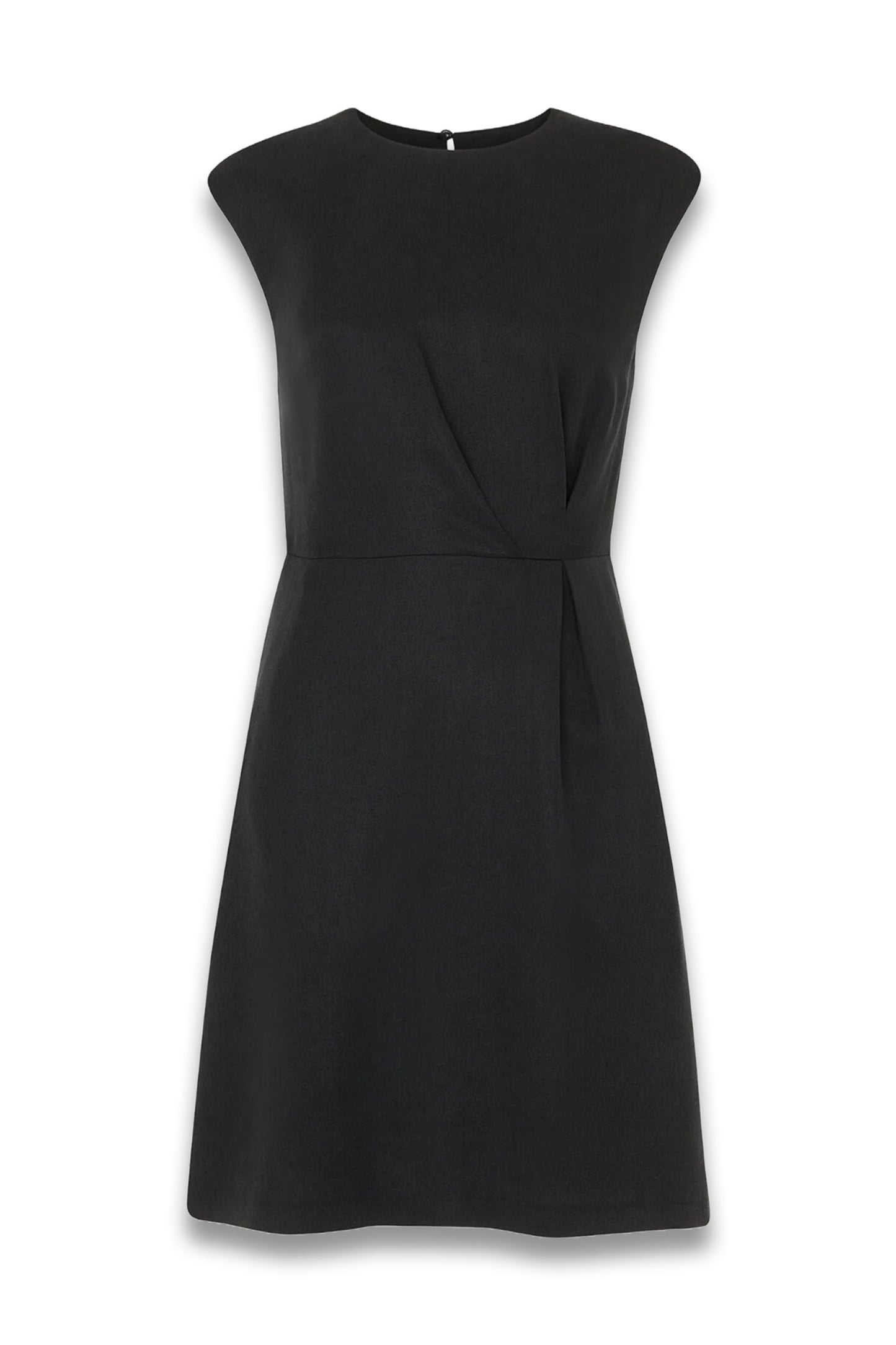 Black Twist Detail Mini Dress
