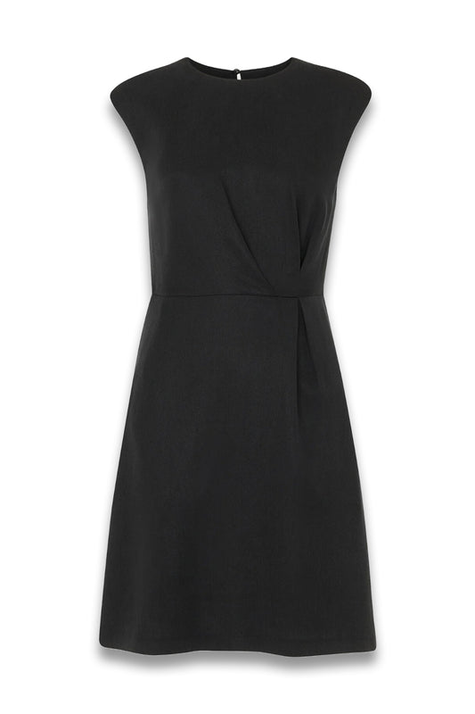 Black Twist Detail Mini Dress