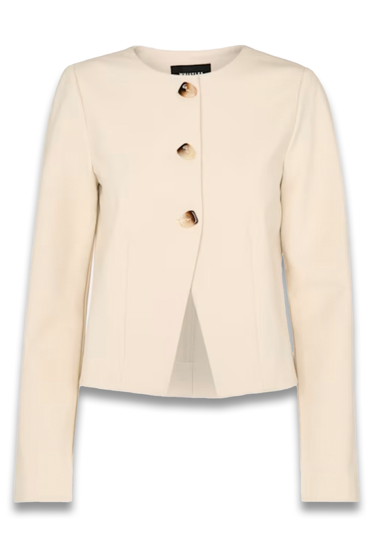 Ivory Anne Ponte Button Jacket