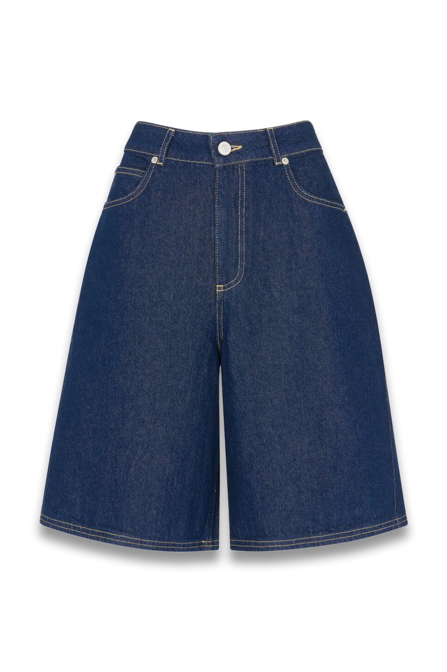 Dark Denim Authentic Knee-Length Short