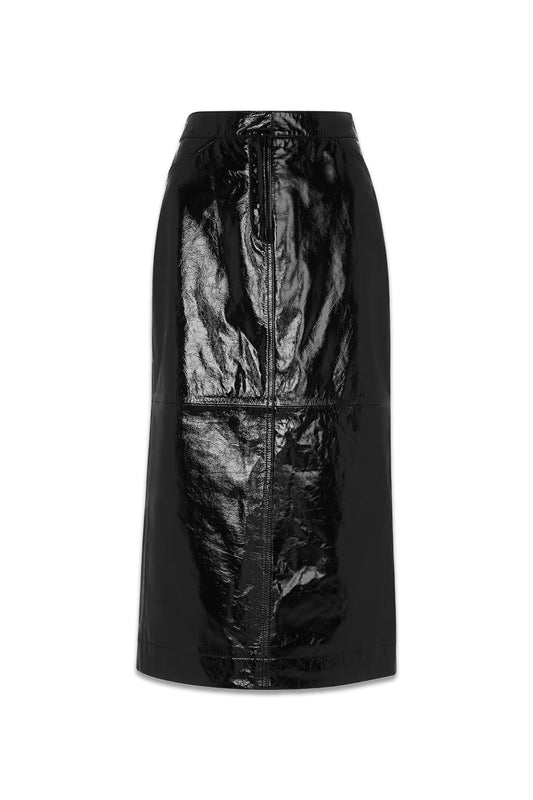 Rachel Midi Leather Skirt