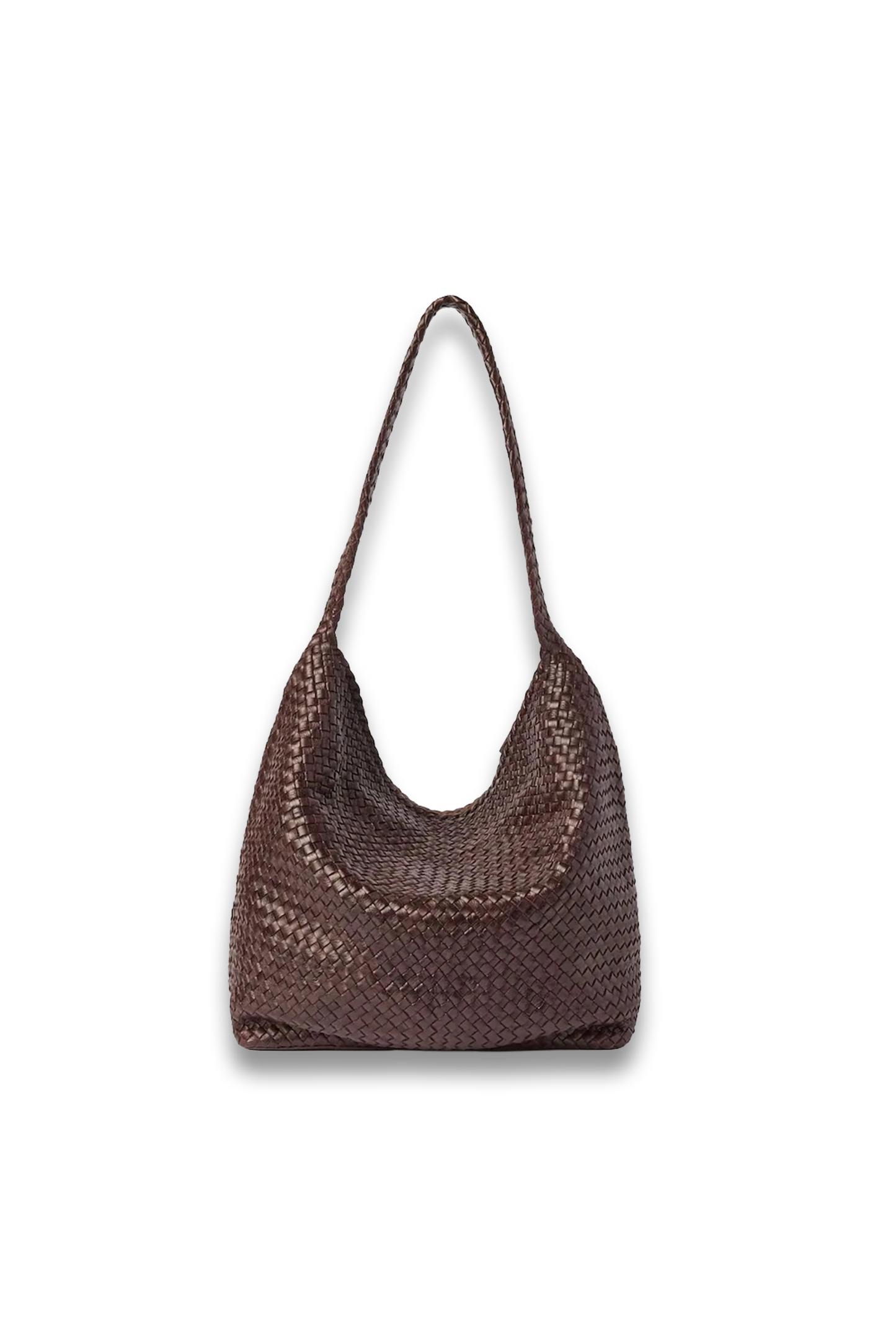 Whistles Brown Woven Tote Bag