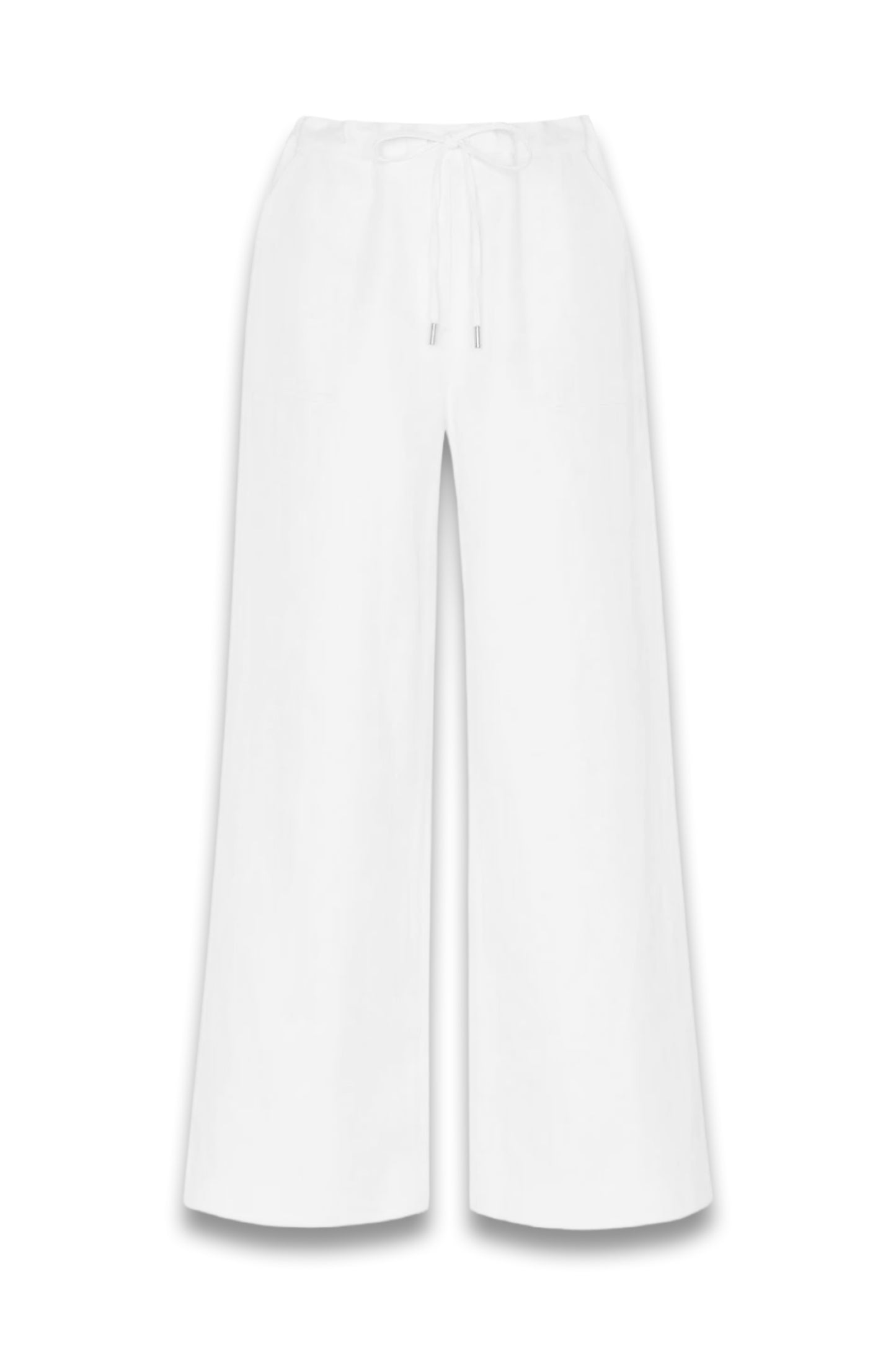 White Leona Linen Blend Trouser