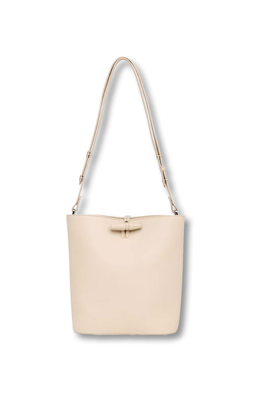 Ivory Cleo Toggle Bucket Bag