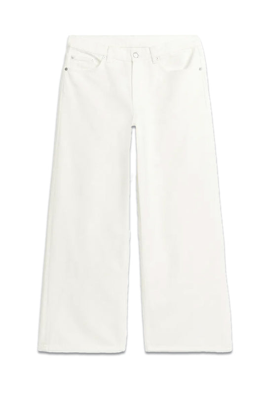 CLOUD Low Loose Jeans White