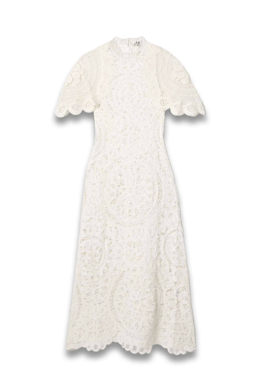 Anastasia Crocheted Lace Maxi Dress