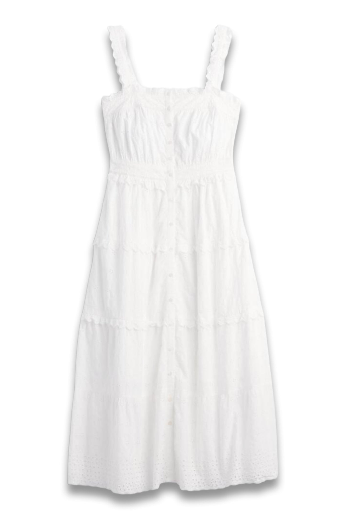 Eyelet Midi Dress