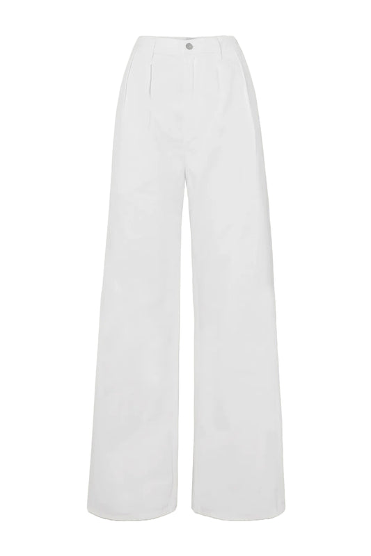 + NET SUSTAIN Maritzy Pleated Boyfriend Organic Jeans