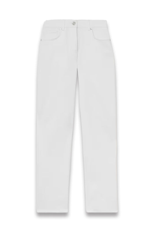 Belinda Straight-Leg Turn-Up Jeans